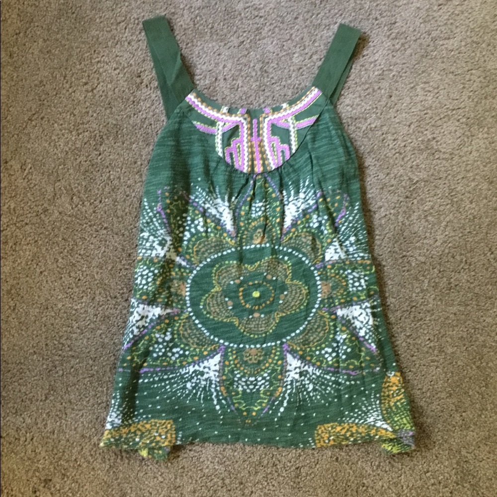 Anthropologie top, beautiful and flattering